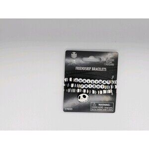 Nightmare Before Christmas 'Friendship Frights' Friendship Bracelets, 3 Pieces